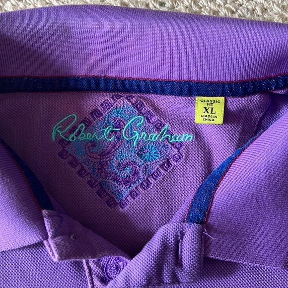 Purple Robert Graham polo shirt​​​ - Picture 4 of 6